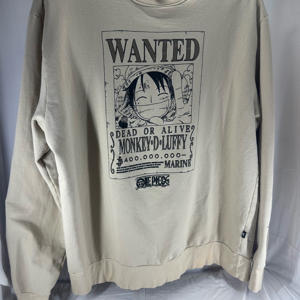 One Piece Graphic Crewneck Sweater